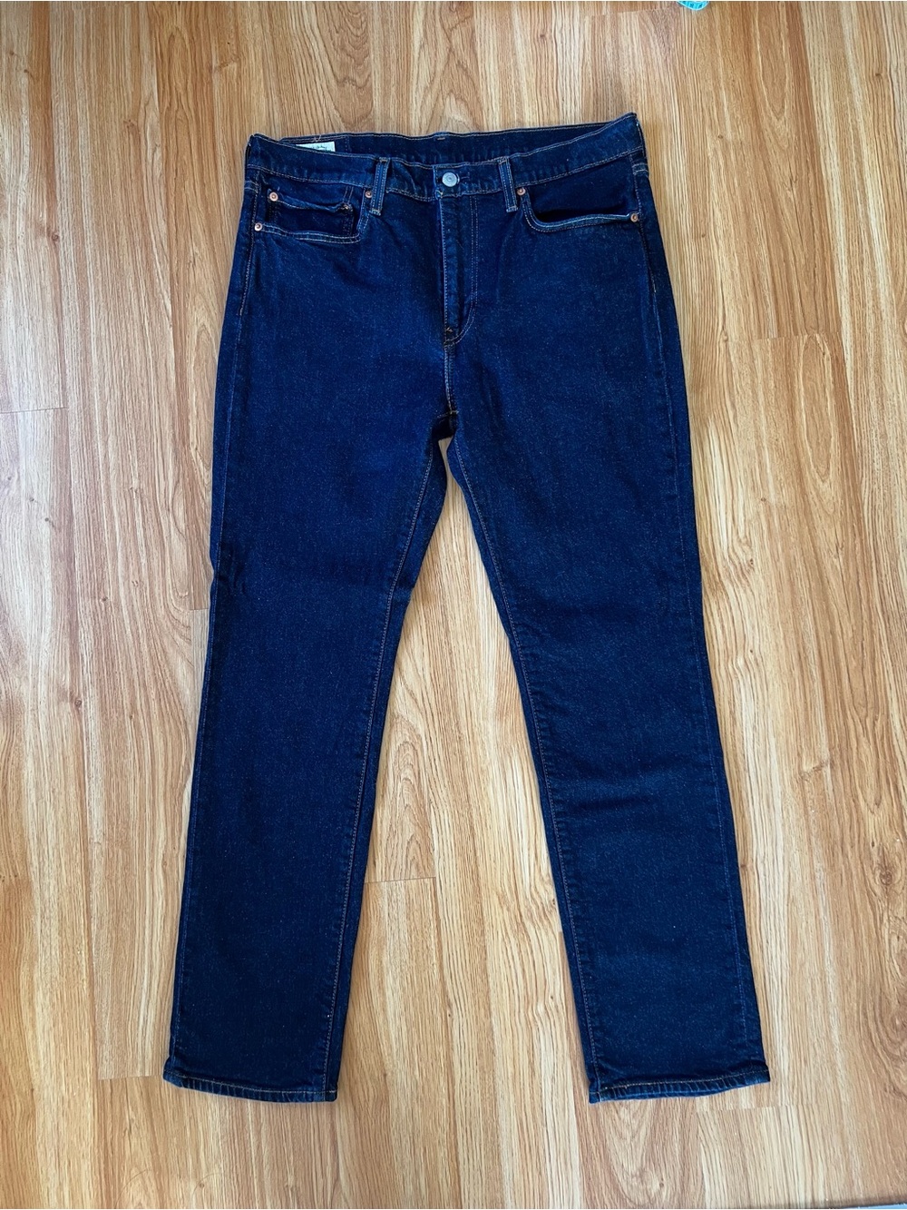 Levi's Men’s 511 Dark Blue Slim-Fit Jeans 36x32 - Picture 2 of 6